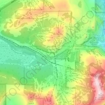 Mappa topografica Norden, altitudine, rilievo