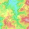 Mappa topografica Coeuzon, altitudine, rilievo