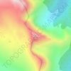 Mappa topografica Mount Connor, altitudine, rilievo