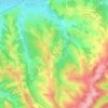 Mappa topografica Champagnac, altitudine, rilievo