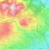 Mappa topografica Serra da Amoreira, altitudine, rilievo