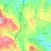 Mappa topografica A-Do-Barriga, altitudine, rilievo