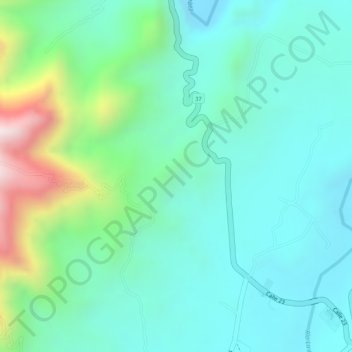 Mappa topografica Versalles, altitudine, rilievo