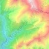 Mappa topografica San Gottardo, altitudine, rilievo