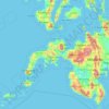 Mappa topografica Zamboanga del Sur, altitudine, rilievo