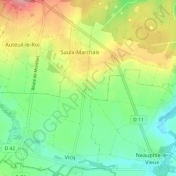 Mappa topografica La Basse Pissote, altitudine, rilievo