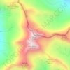 Mappa topografica Grand Golliat, altitudine, rilievo