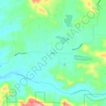 Mappa topografica Pozo, altitudine, rilievo