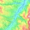Mappa topografica La Brévenne, altitudine, rilievo
