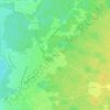 Mappa topografica En Bergoin, altitudine, rilievo