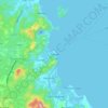Mappa topografica Placer, altitudine, rilievo