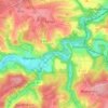 Mappa topografica Bruchermühle, altitudine, rilievo
