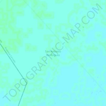 Mappa topografica San Antonio de Angulo, altitudine, rilievo