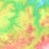 Mappa topografica La Conche, altitudine, rilievo