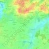 Mappa topografica Martigne, altitudine, rilievo