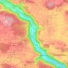 Mappa topografica Staadorf, altitudine, rilievo