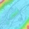 Mappa topografica Monticolo, altitudine, rilievo