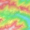 Mappa topografica Le Salleret, altitudine, rilievo