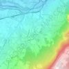 Mappa topografica Les Pommeraies, altitudine, rilievo