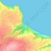 Mappa topografica Tournemine, altitudine, rilievo