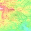 Mappa topografica Gaziantep, altitudine, rilievo