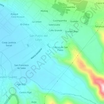 Mappa topografica Cusin, altitudine, rilievo