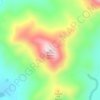 Mappa topografica Mount Adams, altitudine, rilievo