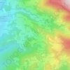 Mappa topografica Malgrassin, altitudine, rilievo