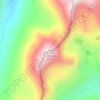 Mappa topografica Mount Oklahoma, altitudine, rilievo
