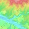 Mappa topografica La Grange, altitudine, rilievo