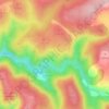 Mappa topografica Los Rodenos, altitudine, rilievo