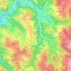 Mappa topografica Le Bourg, altitudine, rilievo