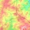 Mappa topografica La Villedieu, altitudine, rilievo