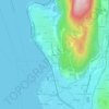 Mappa topografica Le Perron, altitudine, rilievo