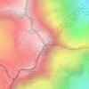 Mappa topografica Punta Gnifetti, altitudine, rilievo