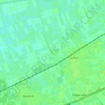 Mappa topografica Elst, altitudine, rilievo
