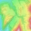 Mappa topografica Le Boyat, altitudine, rilievo
