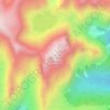 Mappa topografica Cerro Perito Moreno, altitudine, rilievo
