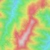 Mappa topografica Campoli Alto, altitudine, rilievo