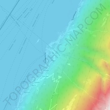 Mappa topografica Sommavilla, altitudine, rilievo