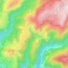 Mappa topografica Saint-Martin de Monon, altitudine, rilievo