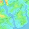 Mappa topografica Le Scarh, altitudine, rilievo