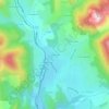 Mappa topografica Les Touches, altitudine, rilievo