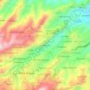 Mappa topografica La Angostura, altitudine, rilievo