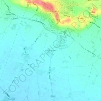 Mappa topografica Grazioli Propito, altitudine, rilievo