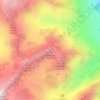 Mappa topografica Pointe des Autans, altitudine, rilievo
