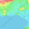 Mappa topografica Botacantin, altitudine, rilievo