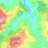Mappa topografica Stuzzano, altitudine, rilievo