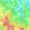 Mappa topografica La Valade, altitudine, rilievo