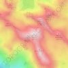 Mappa topografica Monte Oserot, altitudine, rilievo
